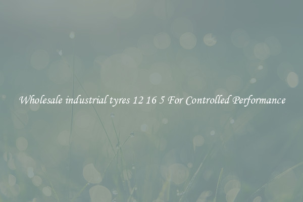 Wholesale industrial tyres 12 16 5 For Controlled Performance