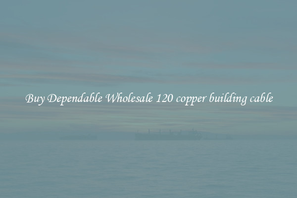 Buy Dependable Wholesale 120 copper building cable