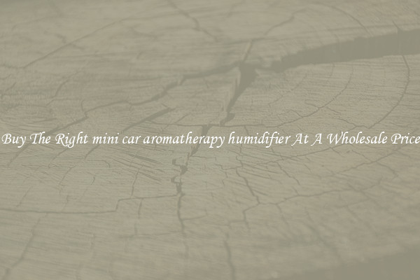 Buy The Right mini car aromatherapy humidifier At A Wholesale Price