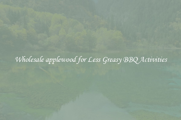 Wholesale applewood for Less Greasy BBQ Activities