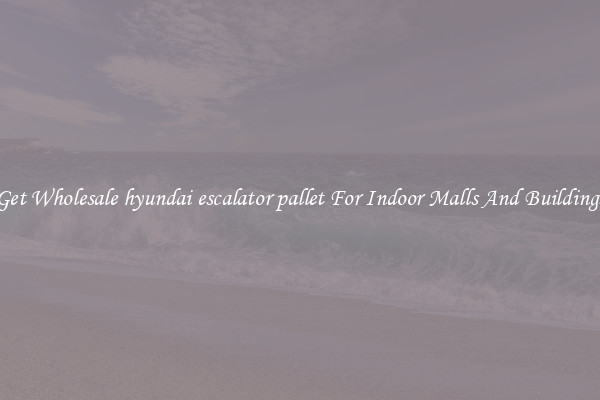Get Wholesale hyundai escalator pallet For Indoor Malls And Buildings