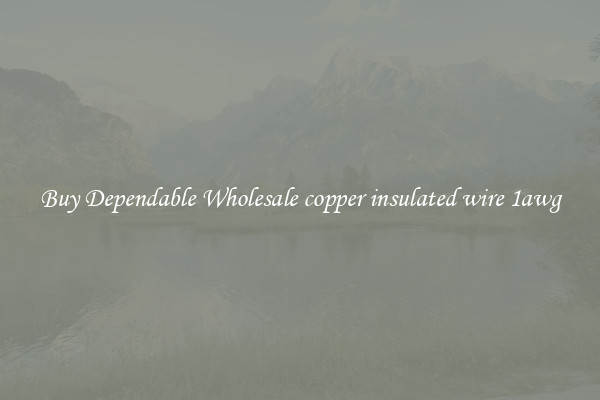 Buy Dependable Wholesale copper insulated wire 1awg