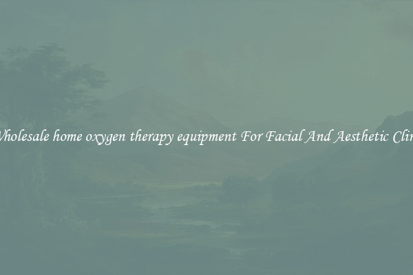 Buy Wholesale home oxygen therapy equipment For Facial And Aesthetic Clinic Use