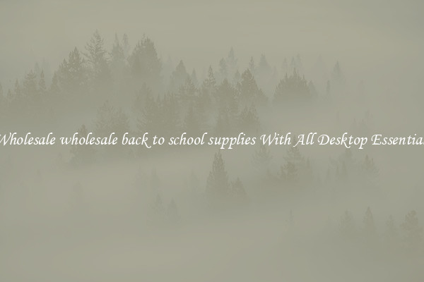 Wholesale wholesale back to school supplies With All Desktop Essentials