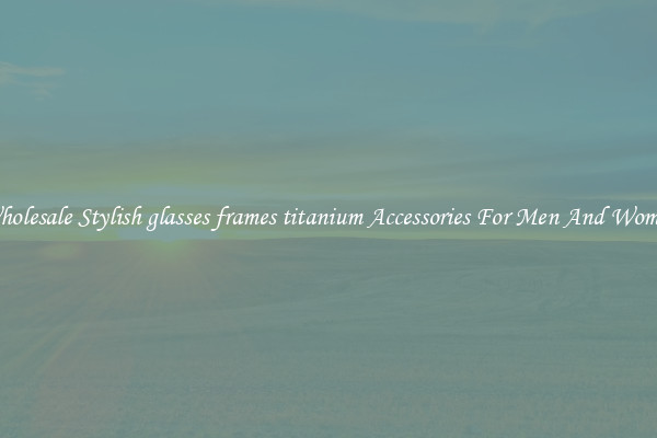 Wholesale Stylish glasses frames titanium Accessories For Men And Women