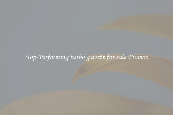 Top-Performing turbo garrett for sale Promos