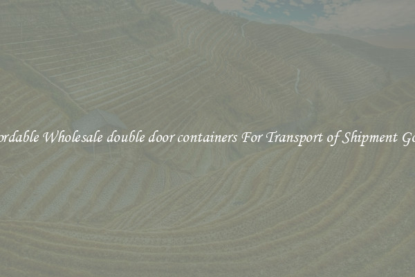 Affordable Wholesale double door containers For Transport of Shipment Goods 